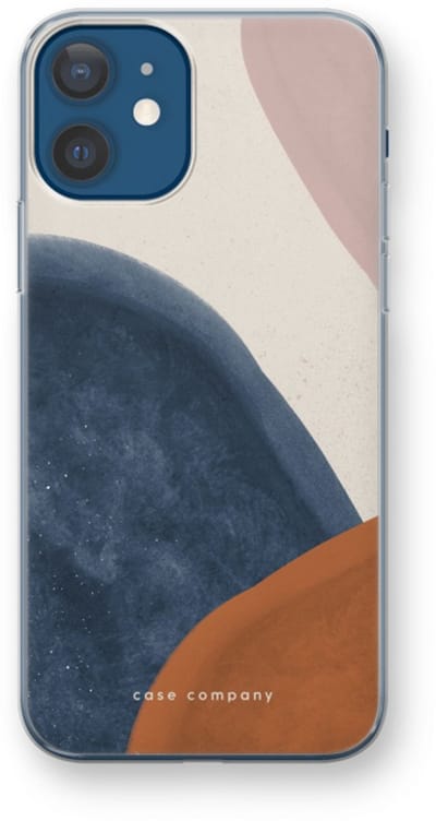 Case Company® - Hoesje geschikt voor iPhone 12 hoesje - Geo #1 - Soft Cover Telefoonhoesje - Bescherming aan alle Kanten en Schermrand