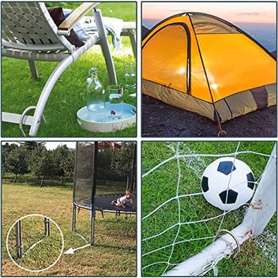 Trampolineharingen 30 cm - Zware U-vormige Grondankers voor Tenten, Schuren en Meer