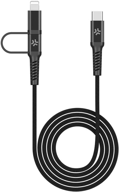 Celly Thuislader USB-C > Lightning (MFI) kabel - Power Delivery technologie – 20 Watt - 1 Meter