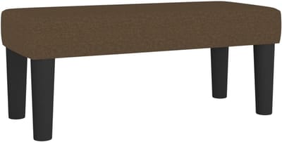 Bank Rechthoekig 70x30x30 cm Bruin Stof - Zitbank voor Hal, Gang of Eetkamer