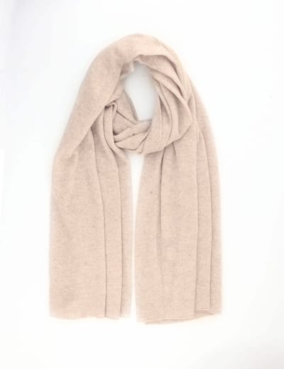 Kasjmier Sjaal Colette - 100% Organic Luxe Cashmere Wol - Omslagdoek Extra Breed - Super Licht en Extreem Warm - Zand-Taupe