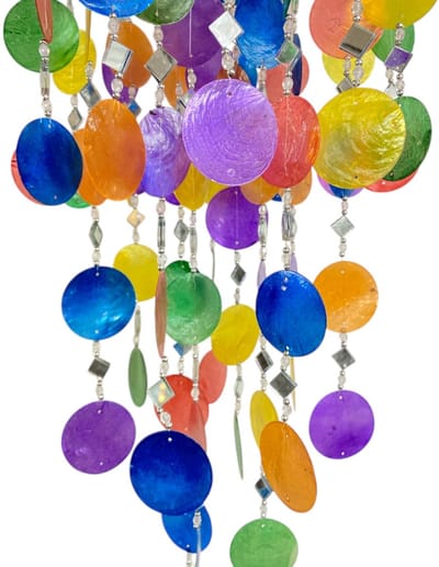 Lampenkap multi Schelp, Capiz & Spiegeltjes - excl. fitting