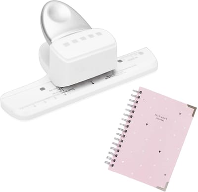 Thijox - Vierkante Papierperforator met Verstelbare Marge voor A4 A5 A6 B5 B6 A7 - 5 Gaten Perforator voor Kantoor, School en Creatief Gebruik