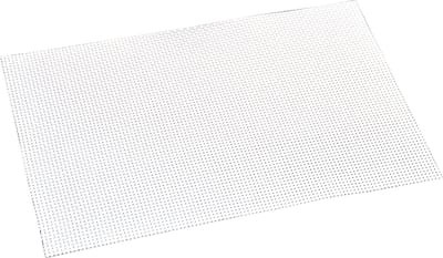 Kesper tafel placemats/onderleggers - wit - 29 x 43 cm - Diner/ontbijt - kunststof - geweven