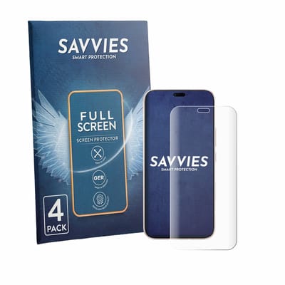 Savvies - Screenprotector voor Honor 600 Lite - Folie Beschermfolie transparant volledig dekking 4 Stuks