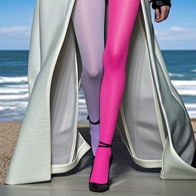 Dames 80D Dubbelkleurige Velours Panty's Ab Contrasterende Kleur Dopamine Wear Lente Herfst Kleurrijke Compressie Lange Kousen One Size pink