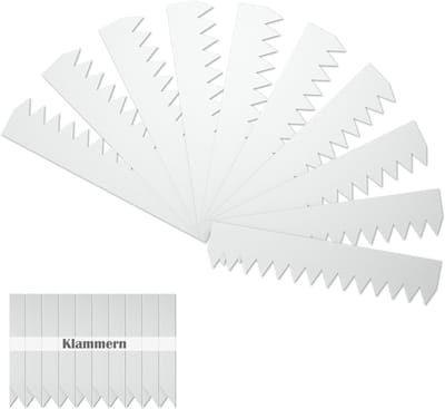 100x20cm Gegalvaniseerde Gazonrand met Weerbestendige Poedercoating, Zilver Metalen Palissades, 10 Stuks Modulaire gazonrand [totale lengte 10m], Tuinborders voor Tuin, Maairand en Hekken, NAIZY