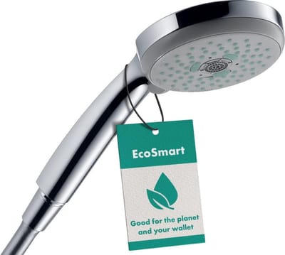 Famanu – Ronde handdouche, compact formaat, chroom afwerking, geschikt voor dagelijks gebruik