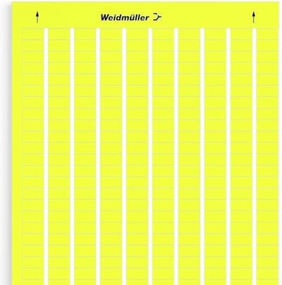 Weidmüller 1724151687-10 LM MT300 17X9 GE Labelprinter Montagemethode: Plakken Markeringsvlak: 9 x 17 mm Geel Aantal markeringen: 3410 10 stuk(s)