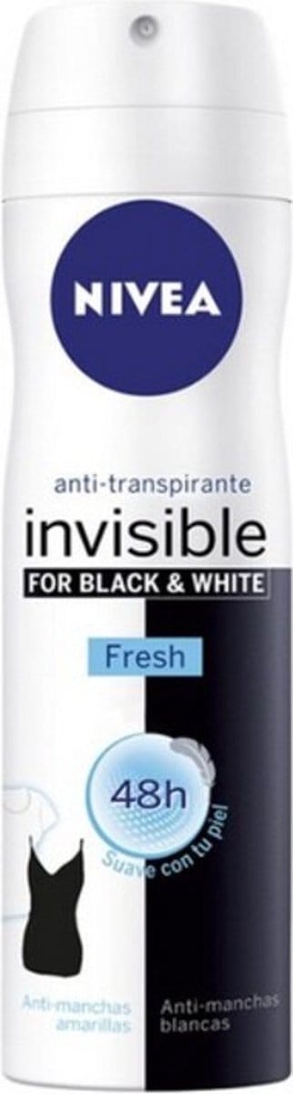 Nivea BLACK & WHITE INVISIBLE FRESH - deodorant - spray 200 ml