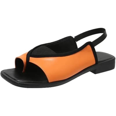 Dames Casual Vintage Sandalen Open Teen Strand Platte Sandalen Vierkante Kop Luipaard Patroon Designer Schoenen Zomer Mode Vrouwelijk 36