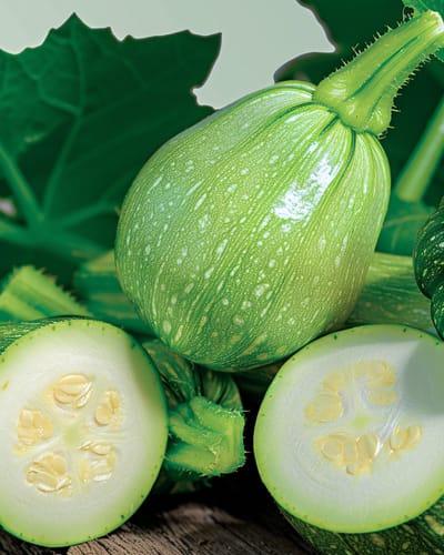 2 sets - Courgette Zaden Tondo Di Nizza Cucurbita Pepo Eenjarig Ronde Vrucht