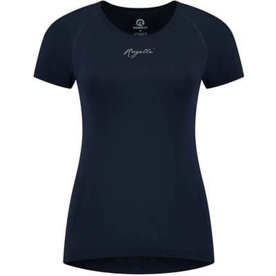 Rogelli Essential Dames Hardloopshirt - Korte Mouw - Naadloos - Blauw