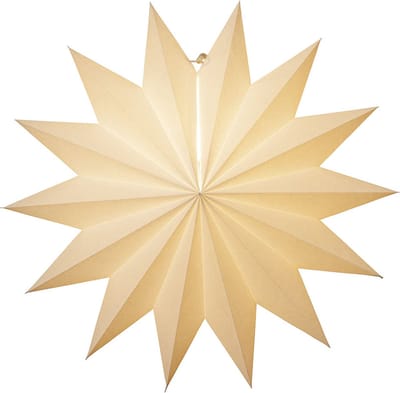 Star Trading papieren ster effen, wit, 14 punten, groot, kerstdecoratie, 60 cm