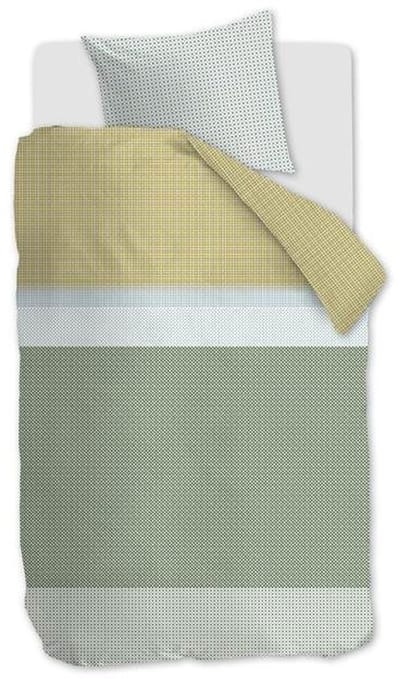 Beddinghouse Bertram Dekbedovertrek - Eenpersoons - 140x200/220 cm - Green