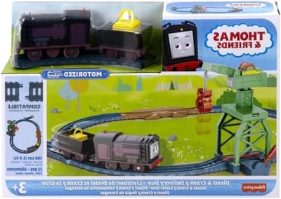 Gemotoriseerde Treinset - Trein Speelgoed - Kind Vermaak - Afstandsbediening Functies - Medium - Blauw Groen Paars