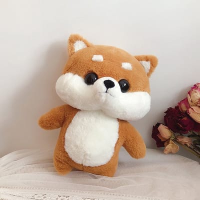 Klikkopers® - Paper Duck knuffel - Paper Dog - 30cm - Shiba Inu - Lalafanfan - Paperduck