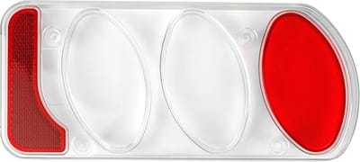 Achterlicht Glas - Reserve Onderdeel - Voertuig Verlichting - Specifiek Ontwerp - 12x6 cm