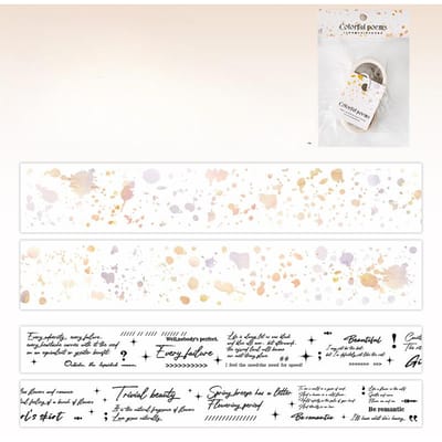 6 Stijlen Aquarel Tape Set, Inkt Menging Stijl Stickers DIY Handgemaakte Account Decoratie Materiaal Tape B