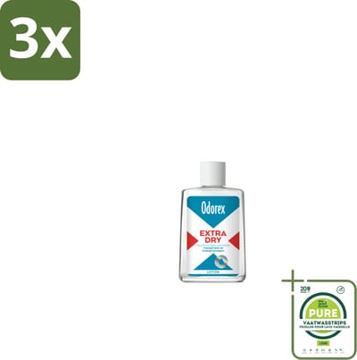 3 x Odorex Extra Dry Lotion 50 ml - Grootverpakking - Extra Dry - Overmatig Zweten - Zweetgeur - Deodorant - Vloeibare Lotion