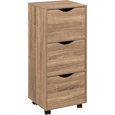 Eazy Living Kastje op Wielen 3 Lades Cavalier Hout