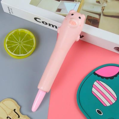 Stylos à encre gel anti-stress Kawaii Rabbit Squishy Foam Signature Stylos mignons à bille pour papeterie Fournitures de bureau