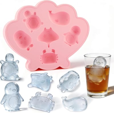 Dailygoods- IJsblokjesvorm Siliconen - IJsblokjeshouder - BPA-vrij - Flexibel - Antiaanbaklaag - Geschikt voor Chocolaatjes en Snoep - Ijsblokjes