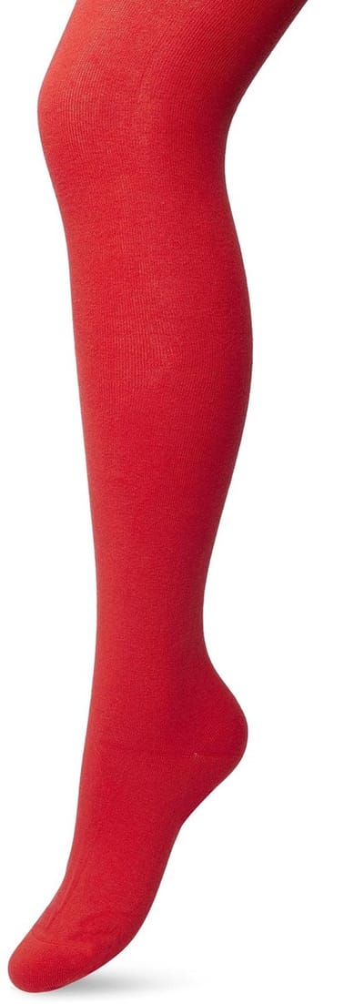 Bonnie Doon Biologisch Katoenen Maillot Dames Rood maat 36/38 S - Uitstekende pasvorm - Gladde Naden - OEKO-TEX gecertificeerd - Bio Cotton Tights - Duurzaam en Huidvriendelijk Bio Katoen - Fel Rood - Southern Fish Red - BP051900.358