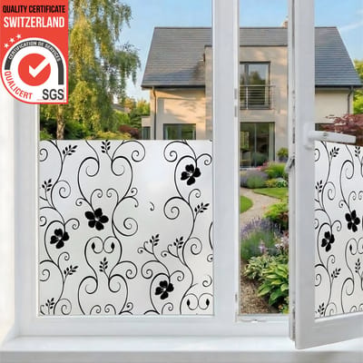 Homewell® Raamfolie HR++ Klimop 60x200 - Isolerend & Zonwerend - Anti inkijk - Statisch - Klimop