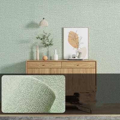 Rouleau de papier peint auto-adhésif 3D épais et imperméable, 10 mètres/rouleau, texture en lin, couleur Pure, autocollant décoratif pour la maison, remis à neuf 50cm*10m