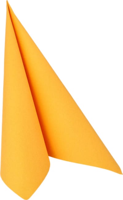8x 20 Servetten ROYAL Collection 1/4 vouw 40 cm x 40 cm oranje