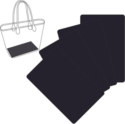 Handtas Basisvormer Set van 4, 29x13cm Rectangulaire Acryl Inzet voor Handtassen, Rugzakken en Brei-tassen, Zwart