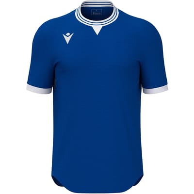 Macron Elves Shirt Korte Mouw Heren - Royal / Wit | Maat: XL