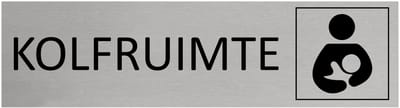 CombiCraft aluminium deurbordje Kolfruimte - 165 x 45 mm met tape