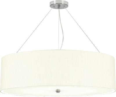 Landelijke Hanglamp - Steady Lighting - Metaal - Landelijk - E27 - L: 76.2cm - Voor Binnen - Woonkamer - Eetkamer - Zilver