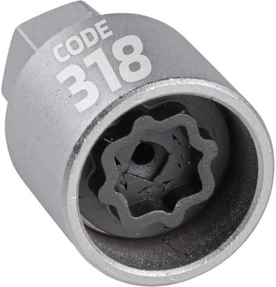 SW-Stahl 02385L-18 Wielslotadapter 318 | Geschikt voor Mercedes-Benz | Gereedschap voor het verwijderen van wielsloten | Wielslotverwijderaar | Wielslotsleutel