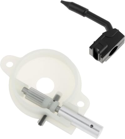 Oliepomp Olieslang - Kettingzaagonderdeel - Kettingzaag Onderhoud - Directe Vervanging - 11.7 x 7.2 cm - Zwart Romig Wit