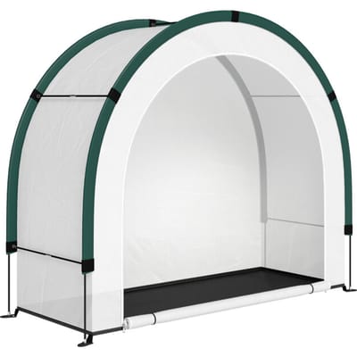 4goodz Kweekkas met gewelfde bovenkant 200 x 80 x 164 cm - Groen