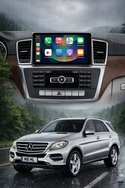 ADIVOX 9 inch T1 geschikt voor MB ML W166 2012-2015 Android 15 Carplay/Auto/WiFi/RDS/DSP/DAB+
