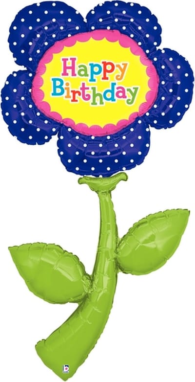 Amscan - Folieballon Happy Birthday XXL Bloem