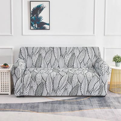 Elastische strakke wikkel All-inclusive bankhoes voor woonkamer Spandex bankhoes Sectionele meubelhoes 1/2/3/4 zits 1-Seat90-140cm