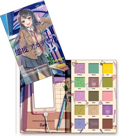 Rude Cosmetics - Attitude Academia - MANGA.2 - Eyeshadow Palette - 38098 - 15 kleuren - Matte & Shimmer - Oogschaduw Palette - 22 g