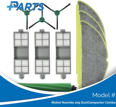 iRobot Roomba 205 DustCompactor Combo Onderhoudsset (Plus.Parts® alternatief voor 4849965)