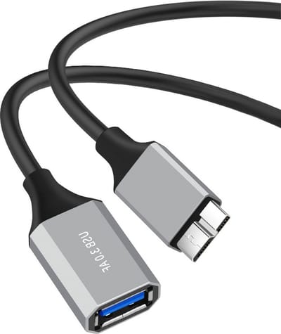 USB 3.0 Female naar Micro B - harde schijf kabel - hard disk adapter - Micro B 3.0 - 50CM - zwart - Provium