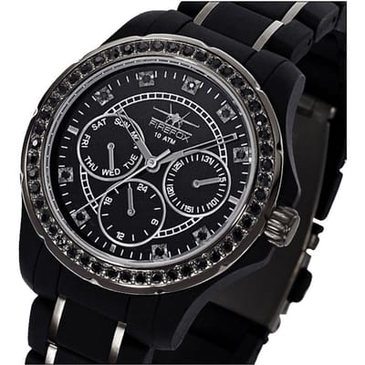 Firefox Multifunction Ladies Black Quartz | FFS176-102
