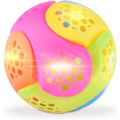 Grappige Knipperende Stuiterbal LED Licht Dansende Muziekbal Speelgoed voor Jongens Meisjes Plastic Kleurrijke LED Flash Dansende Bal veelkleurig