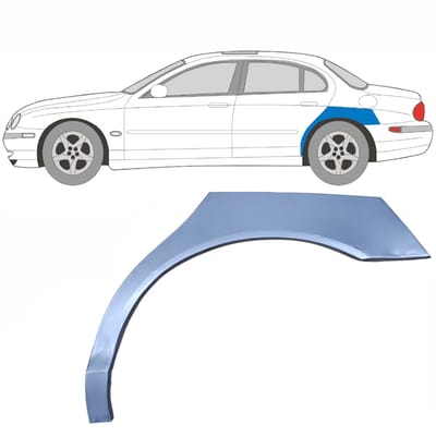 Reparatiepaneel achterspatbord voor Jaguar S-Type CCX 1999-2007 / Links