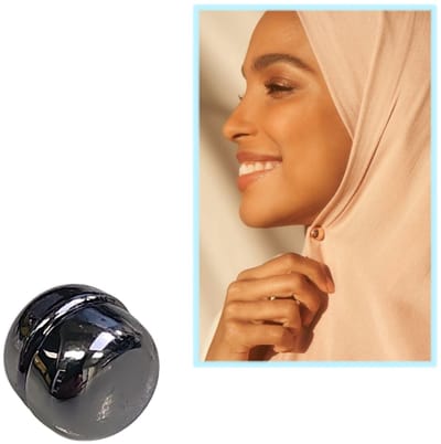 Hoofddoek Magneet - Magneetbroche - Magnetische Broche - Magneet Broche - Sjaal - Hijab - Abaya - 12mm - Zwart