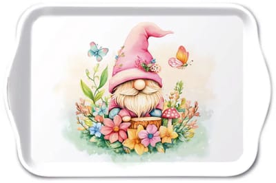 Tray melamine 13x21 cm Charming gnome