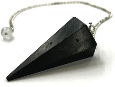 Conische Slinger - Pendel Waarzeggerij - Radiësthesie Oefenen - Natuursteen Materiaal - 3-4 cm - Shungite